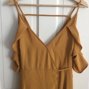 Carly Jean Los Angeles Mustard Dress